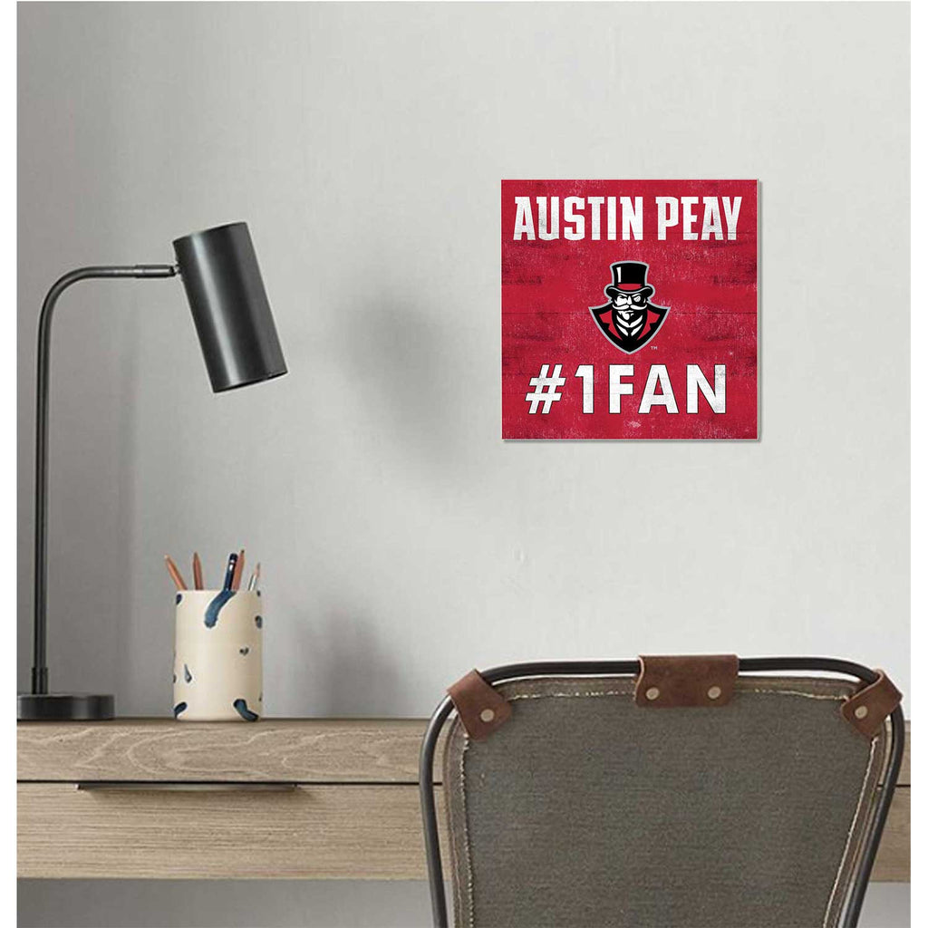 10x10 Team Color #1 Fan Austin Peay Governors