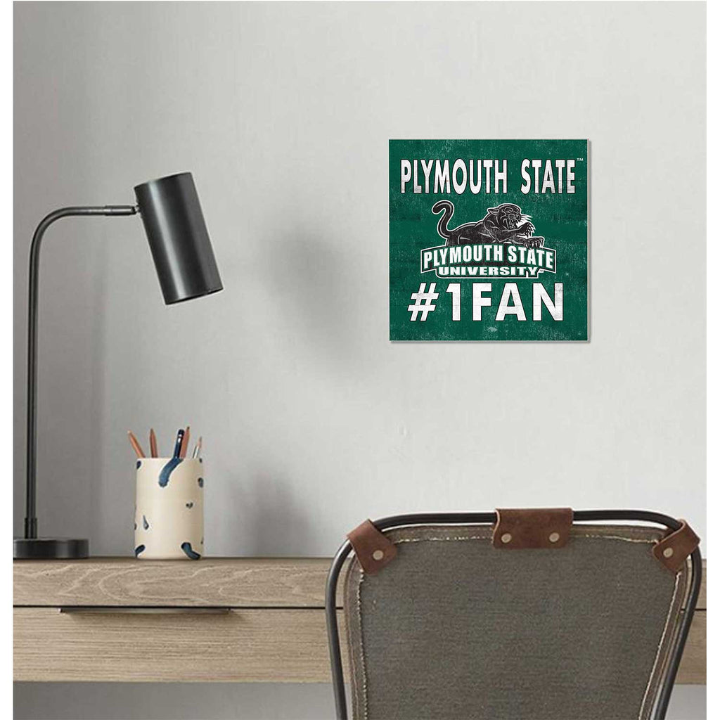 10x10 Team Color #1 Fan Playmouth State University Panthers