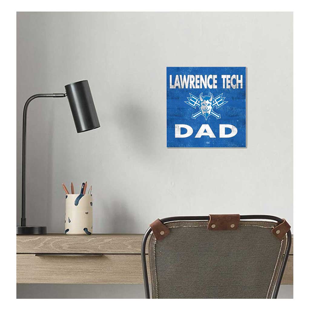 10x10 Team Color Dad Lawrence Technological University Blue Devils