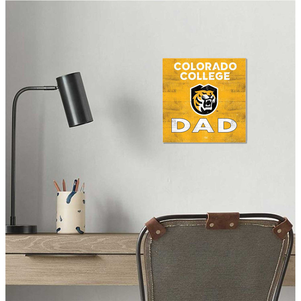 10x10 Team Color Dad Colorado College Tigers