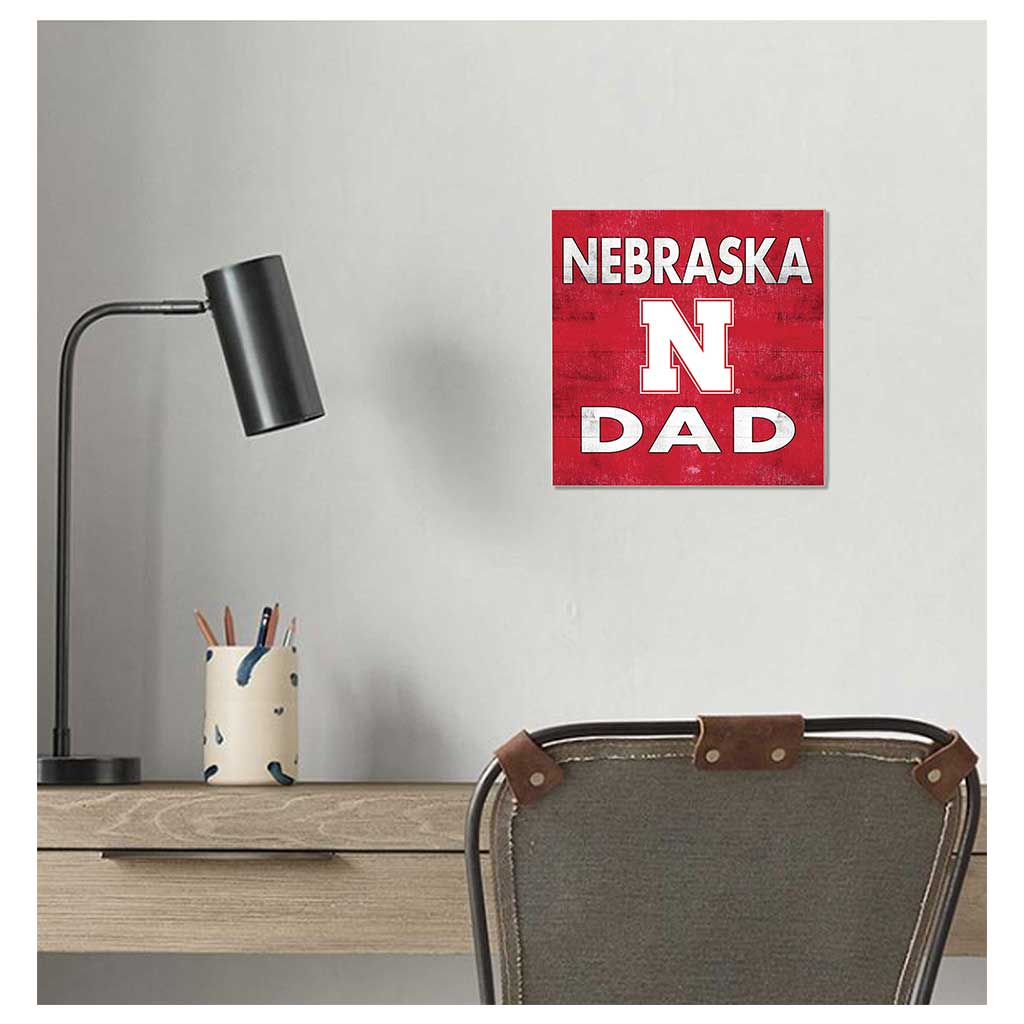 10x10 Team Color Dad Nebraska Cornhuskers