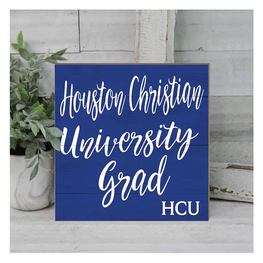 10x10 Team Grad Sign Houston Christian Huskies