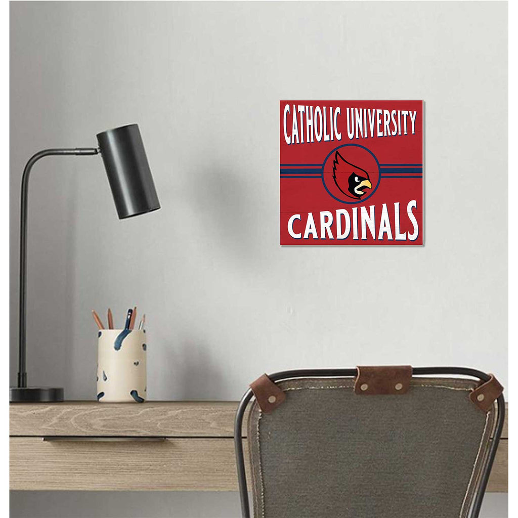 10x10 Retro Team Sign Catholic University Cardinals
