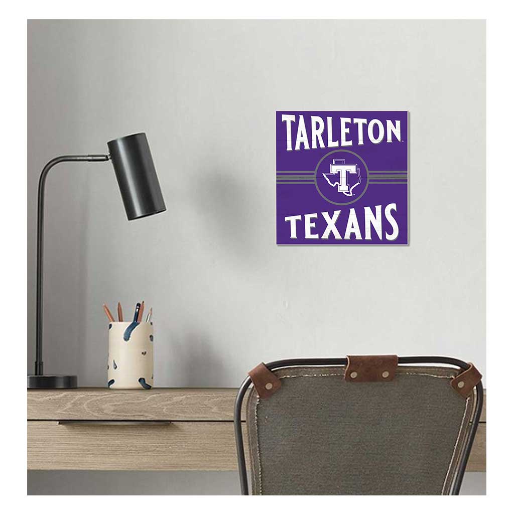10x10 Retro Team Sign Tarleton State University Texans