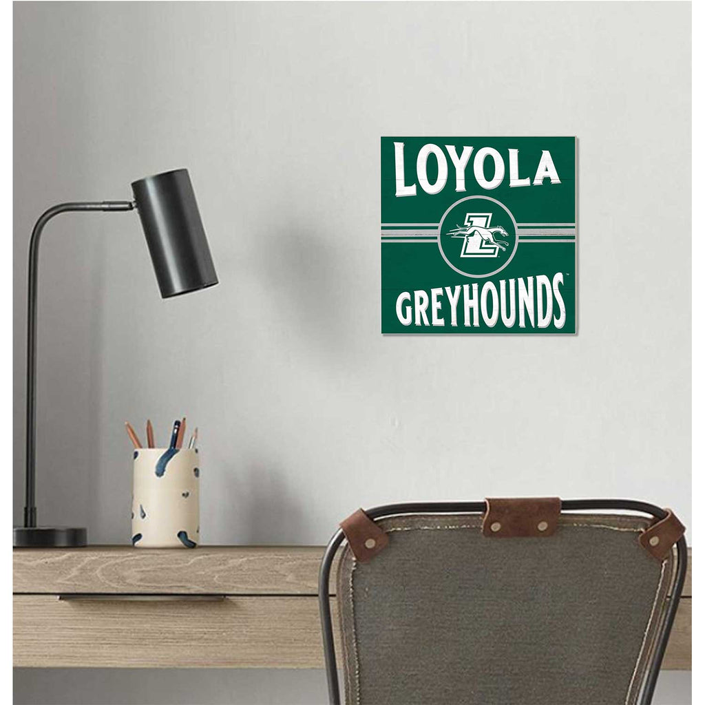 10x10 Retro Team Sign Loyola University Greyhounds