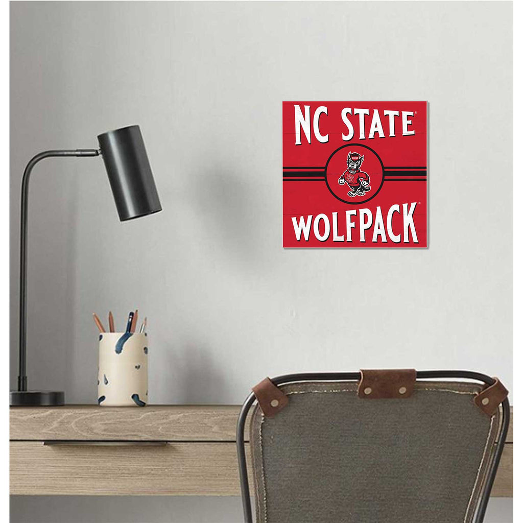 10x10 Retro Team Sign North Carolina State Wolfpack