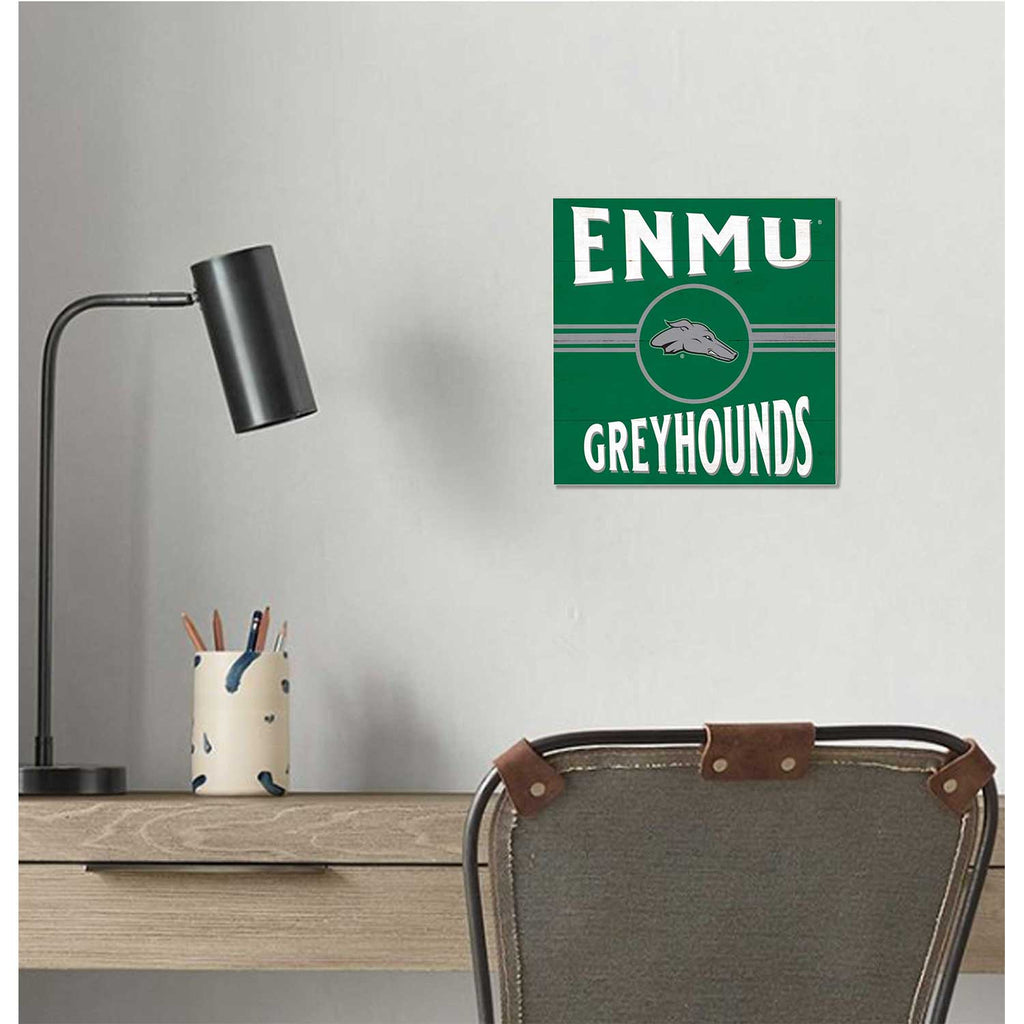 10x10 Retro Team Sign Eastern New Mexico Greyhounds