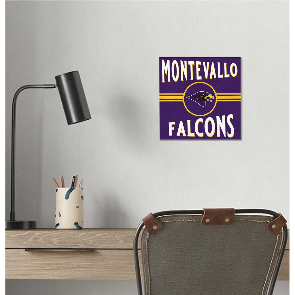 10x10 Retro Team Sign University of Montevallo Falcons