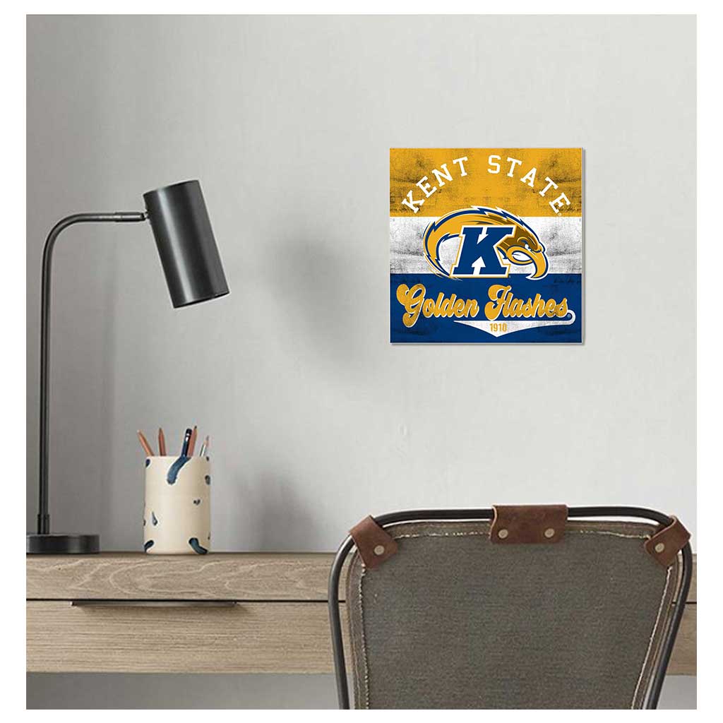 10x10 Retro Multi Color Sign Kent State Golden Flashes