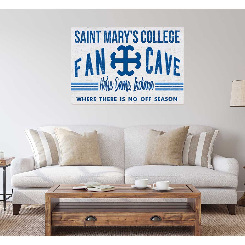 24x34 Retro Fan Cave Sign Saint Mary's College Belles