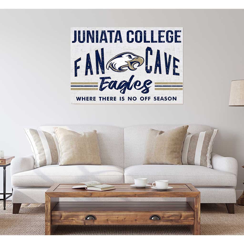 24x34 Retro Fan Cave Sign Juniata College Eagles