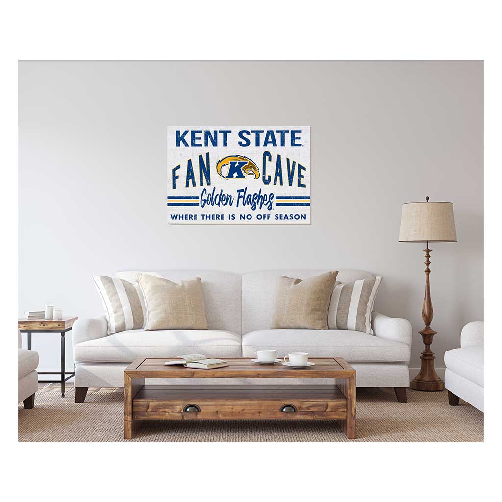 24x34 Retro Fan Cave Sign Kent State Golden Flashes