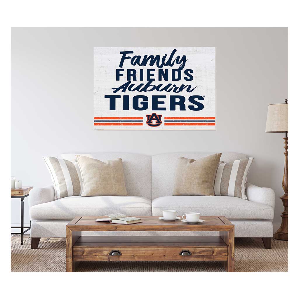24x34 Friends Family Team Sign Auburn Tigers