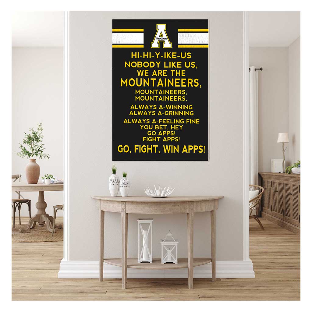 35x24 Fight Song Appalachian State Mountaineers