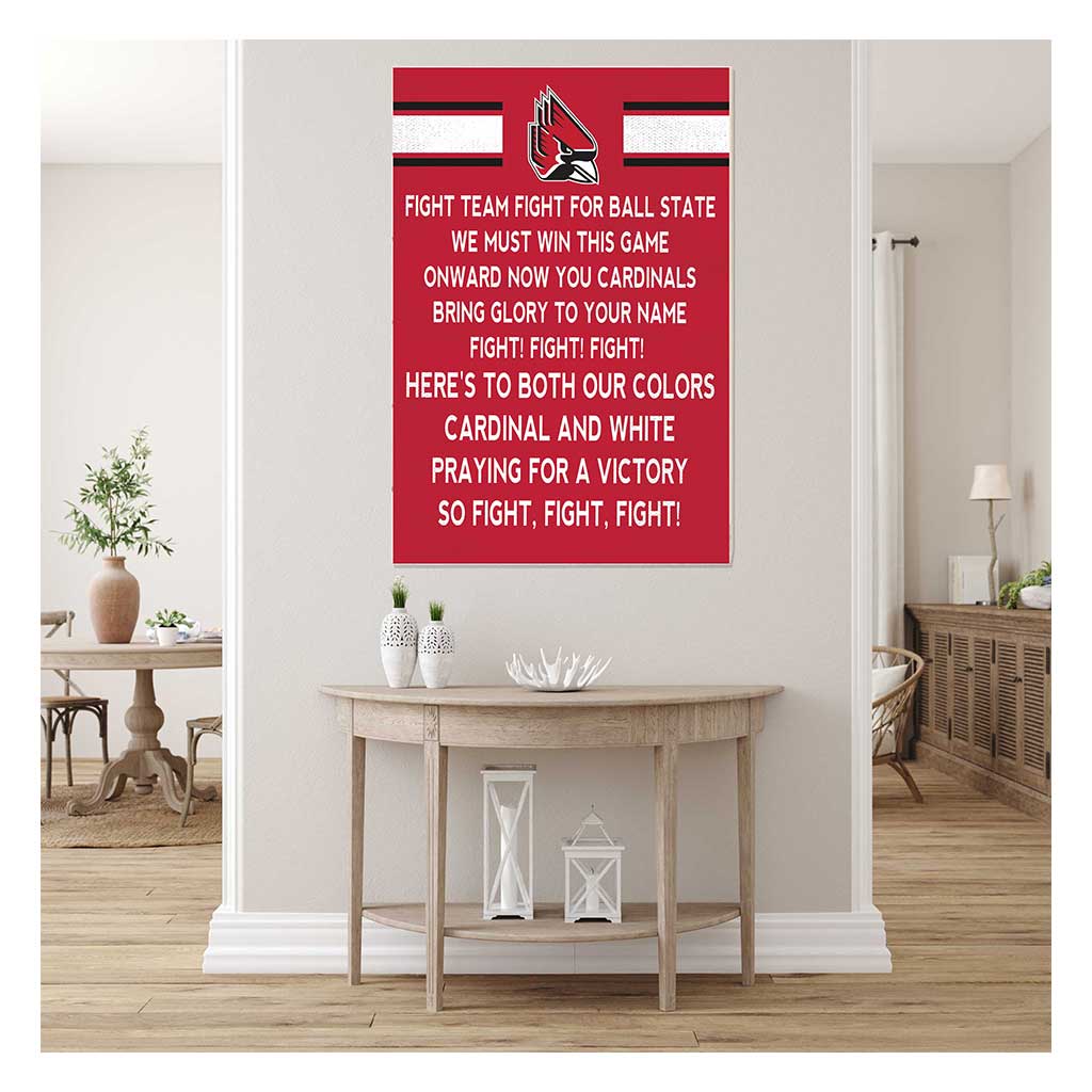 35x24 Fight Song Ball State Cardinals