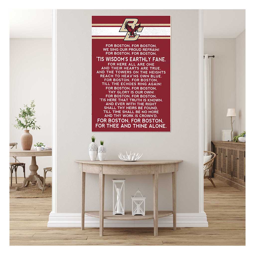 35x24 Fight Song Boston College Eagles