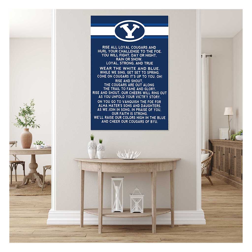 35x24 Fight Song Brigham Young Cougars