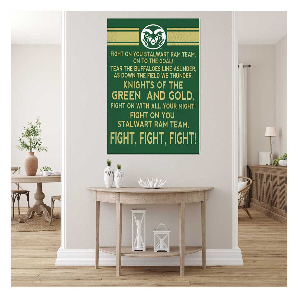 35x24 Fight Song Colorado State-Ft. Collins Rams