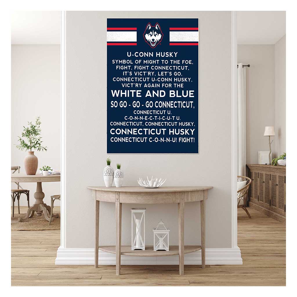 35x24 Fight Song Connecticut Huskies