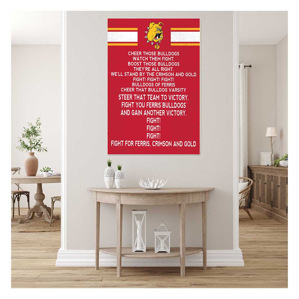 35x24 Fight Song Ferris State Bulldogs