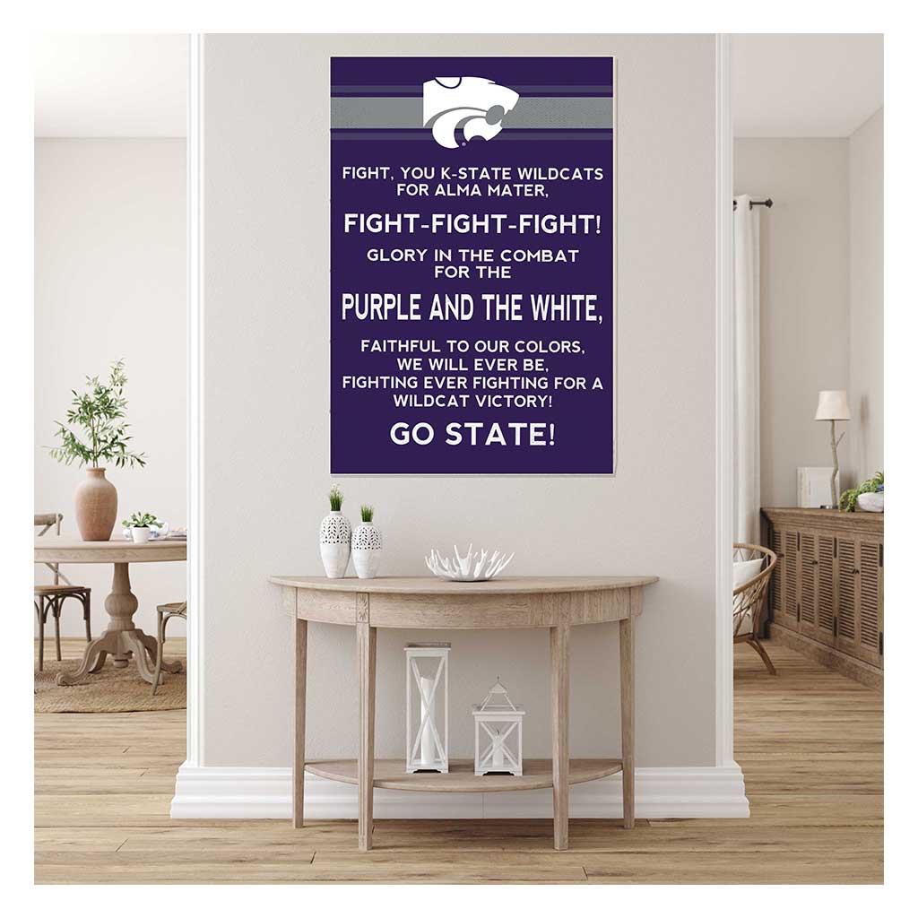 35x24 Fight Song Kansas State Wildcats