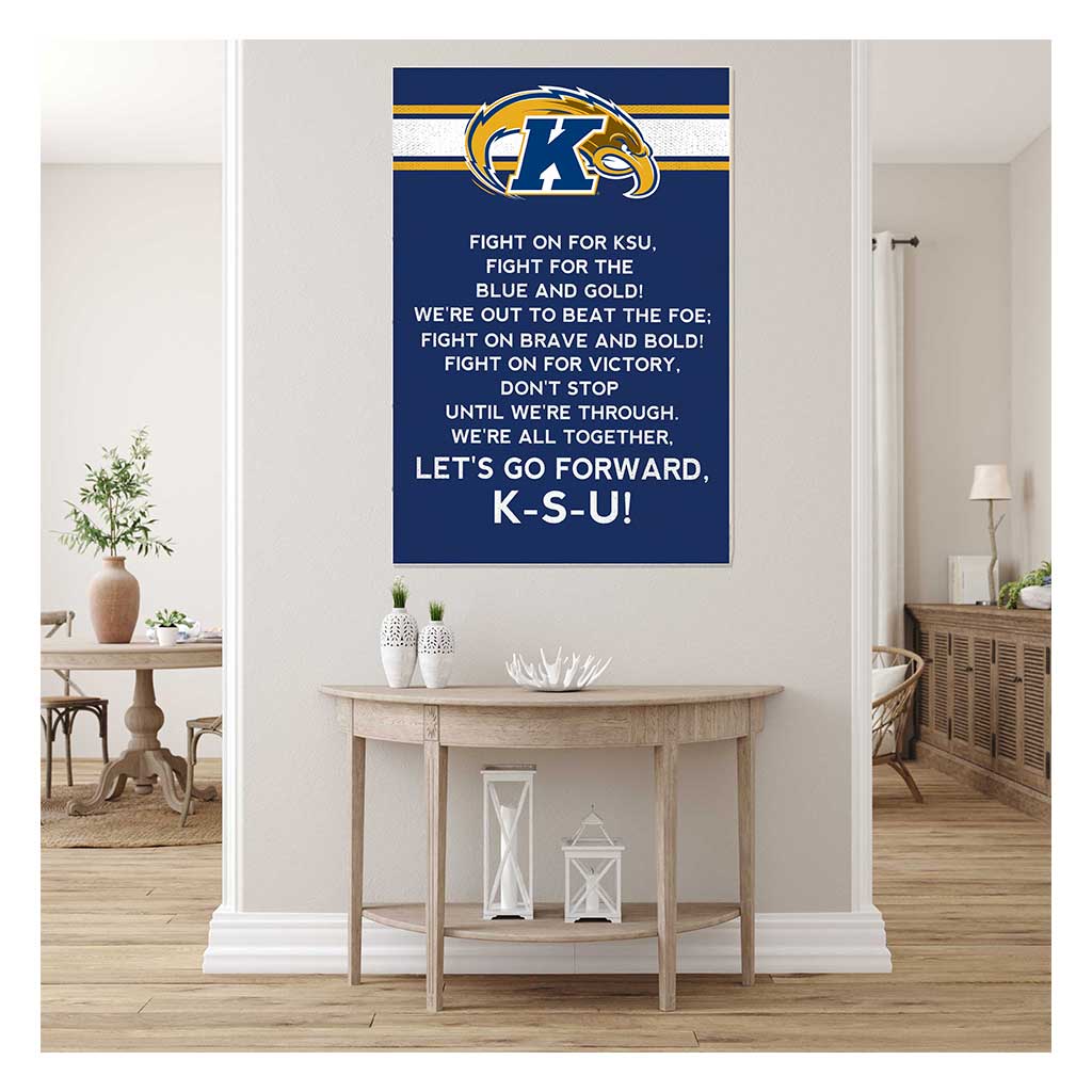 35x24 Fight Song Kent State Golden Flashes