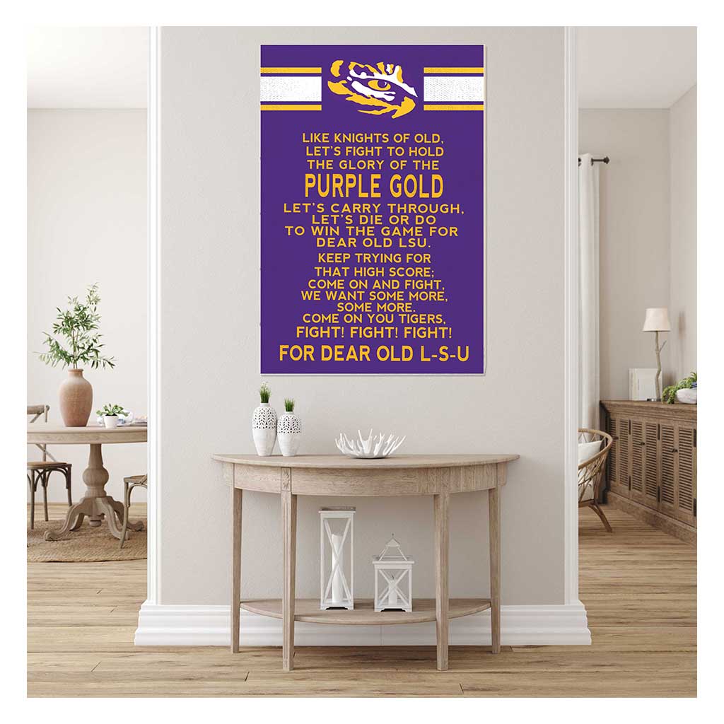 35x24 Fight Song LSU Fighting Tigers