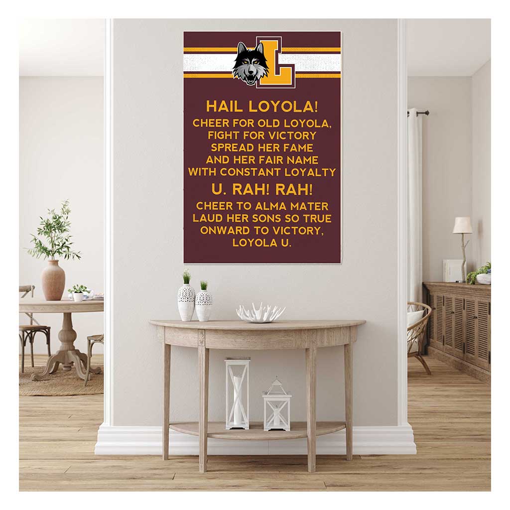 35x24 Fight Song Loyola Chicago Ramblers