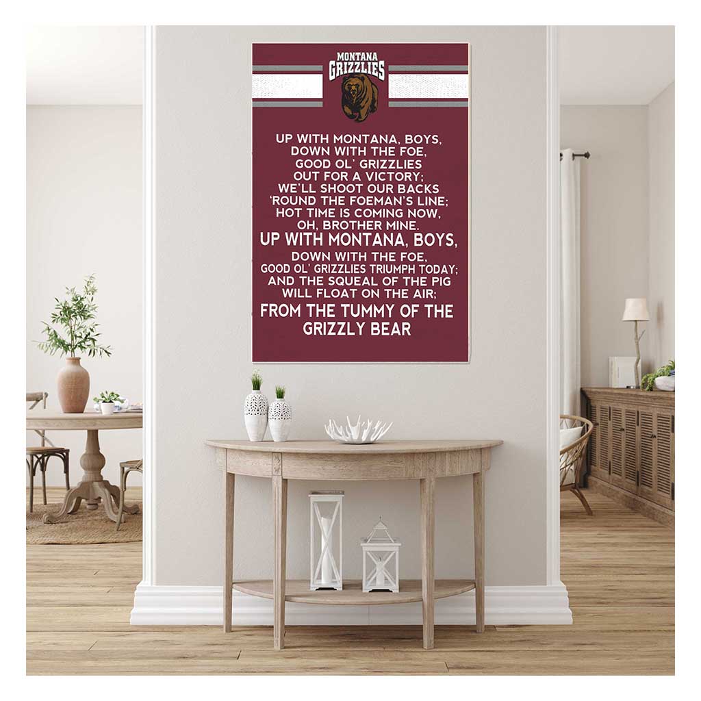 35x24 Fight Song Montana Grizzlies