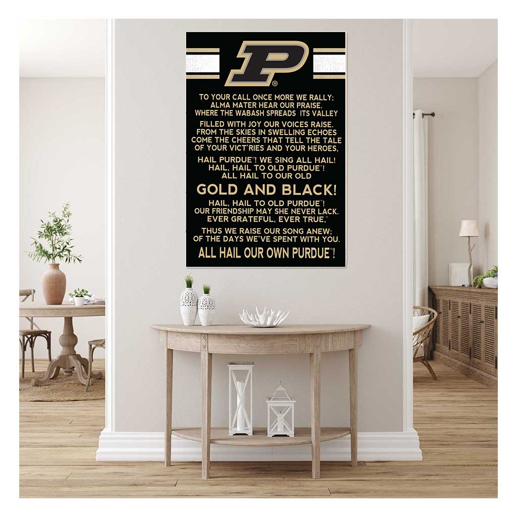 35x24 Fight Song Purdue Boilermakers