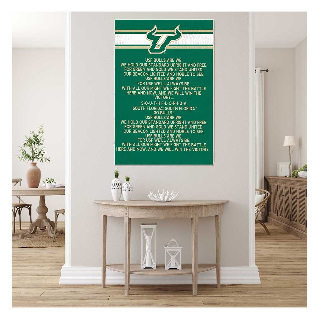 35x24 Fight Song South Florida Bulls
