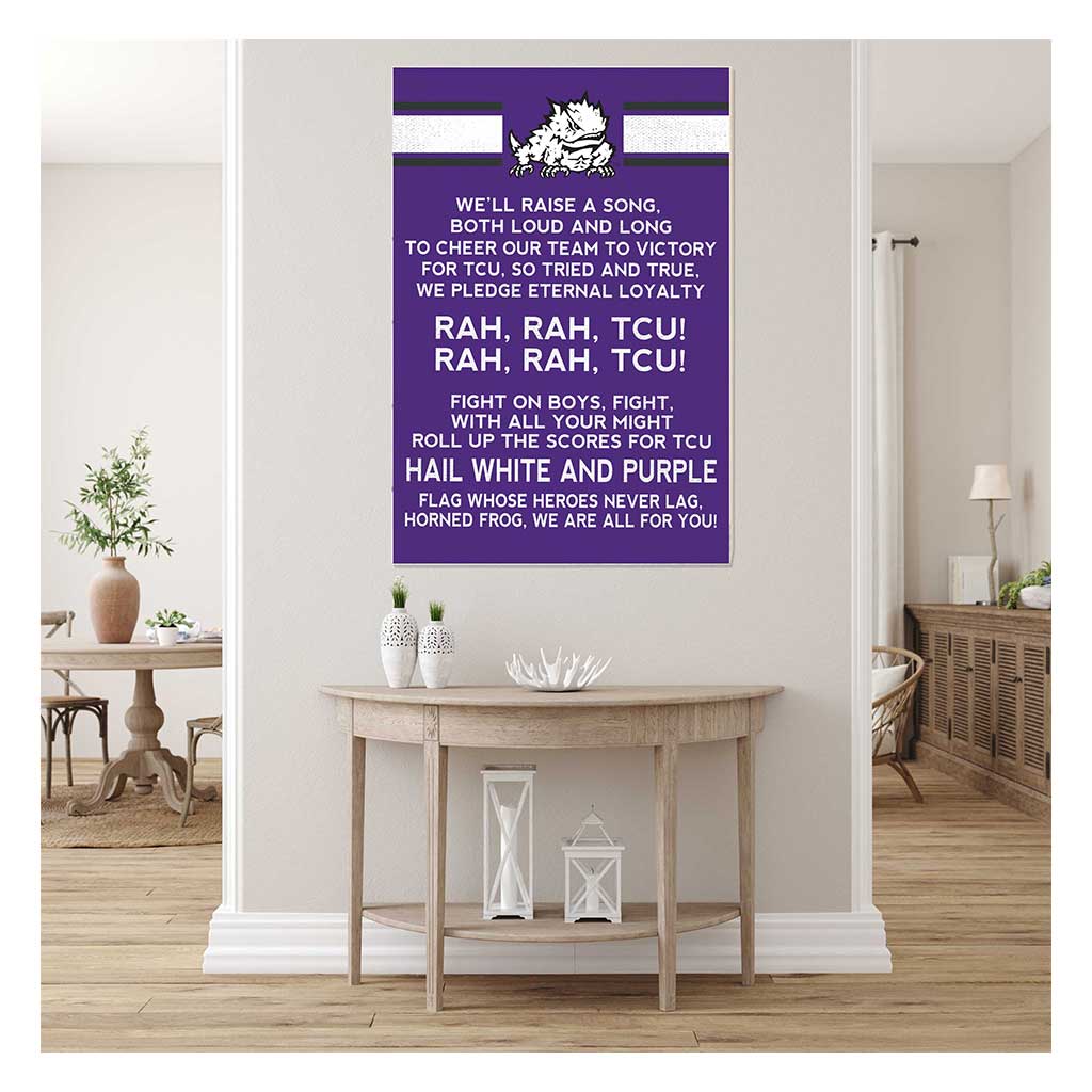 35x24 Fight Song Texas Christian Horned Frogs