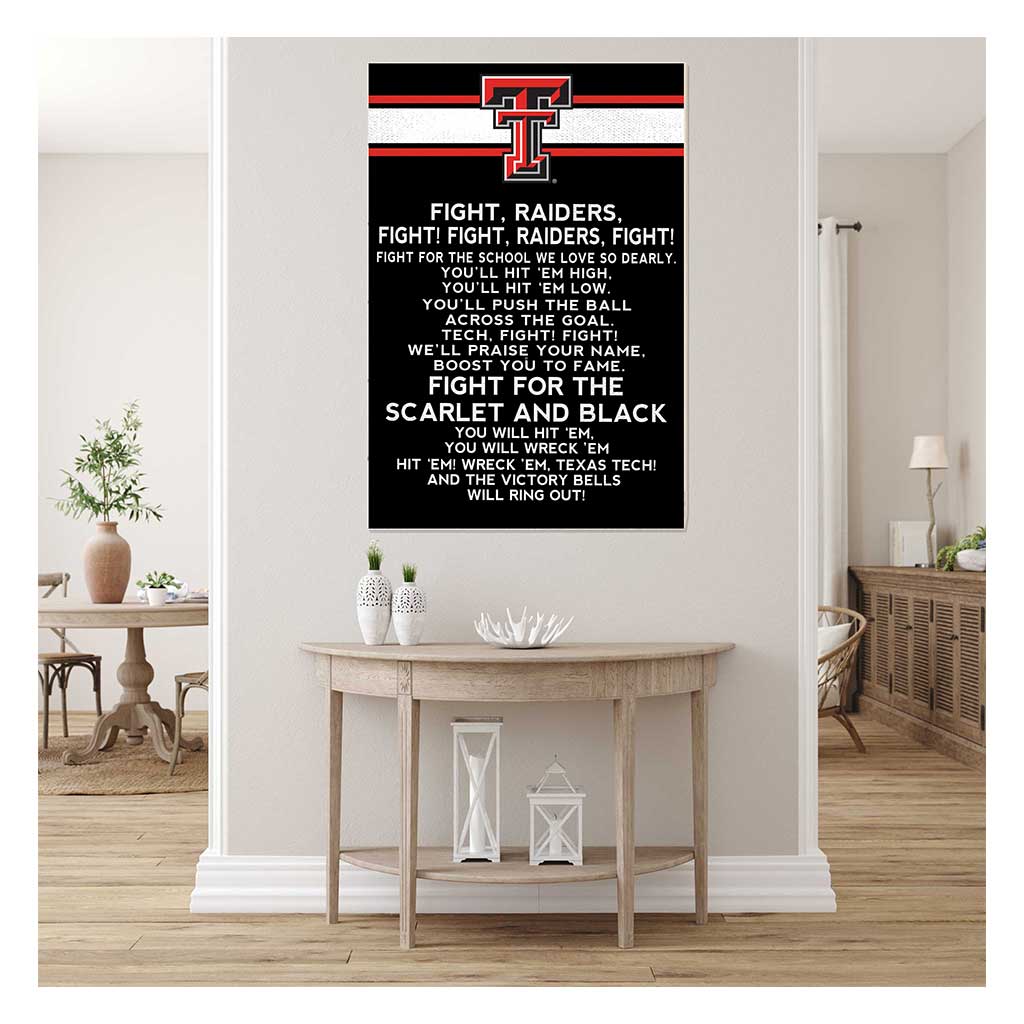 35x24 Fight Song Texas Tech Red Raiders