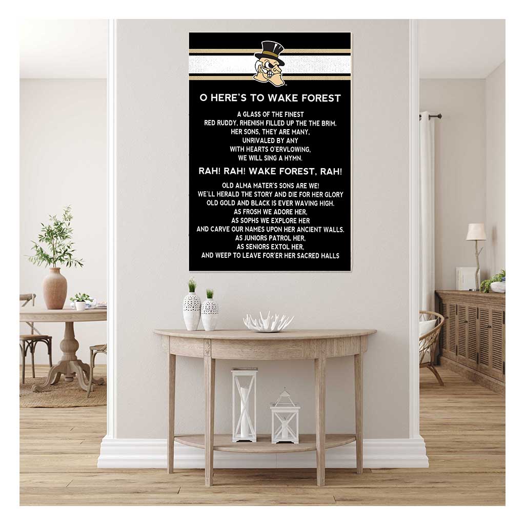 35x24 Fight Song Wake Forest Demon Deacons