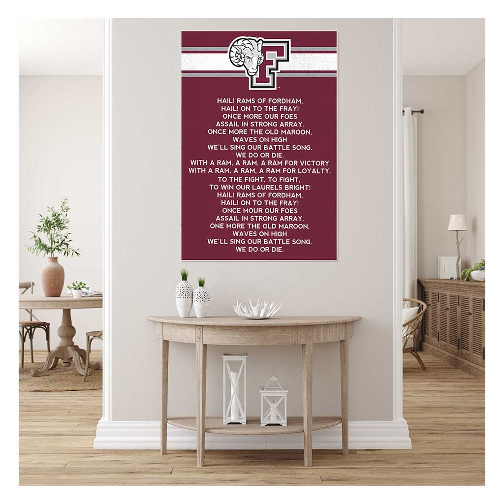 35x24 Fight Song Fordham Rams