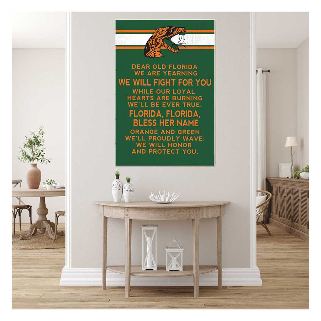 35x24 Fight Song Florida A&M Rattlers