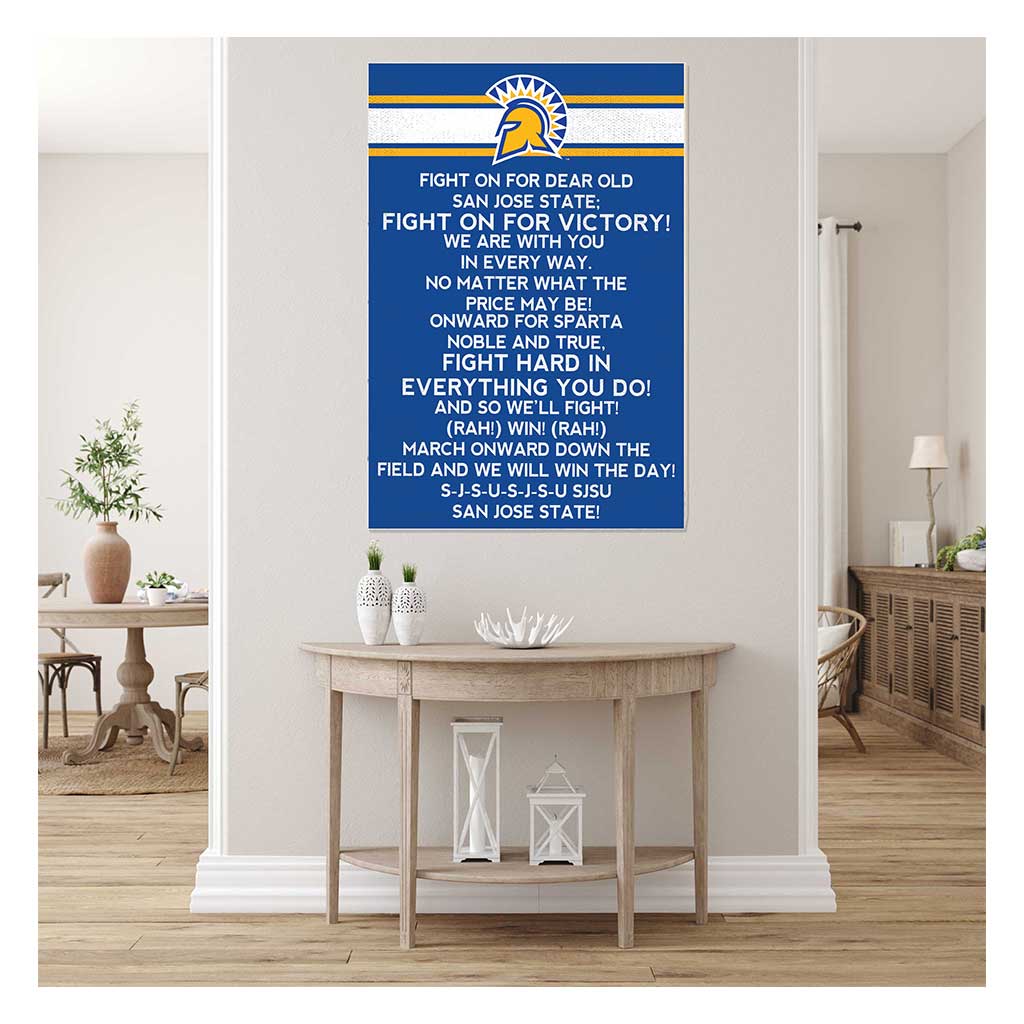 35x24 Fight Song San Jose State Spartans