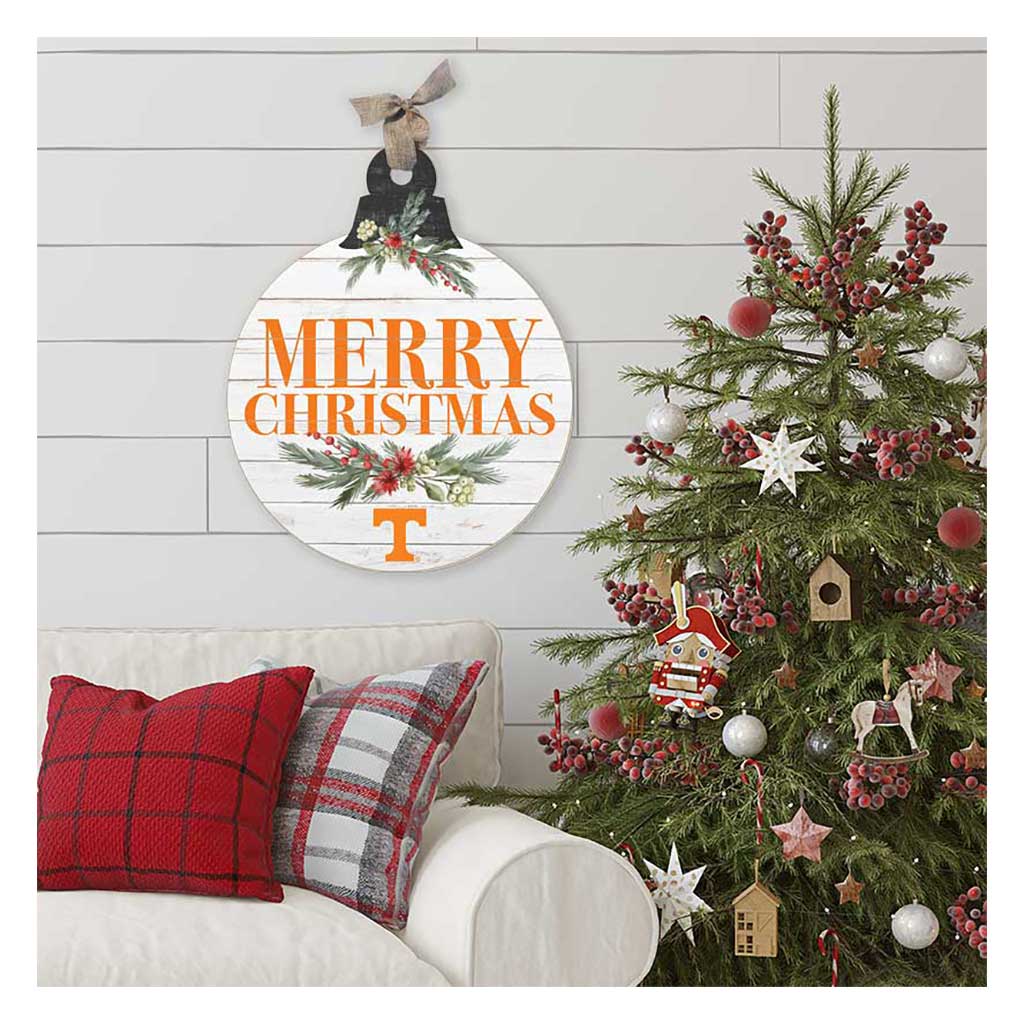 20 Inch Merry Christmas Ornament Sign Tennessee Volunteers