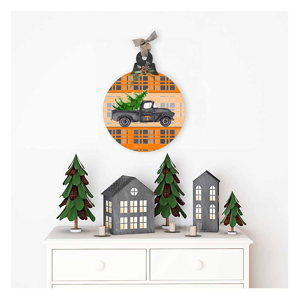 10 Inch Christmas Truck Ornament Sign Tennessee Volunteers