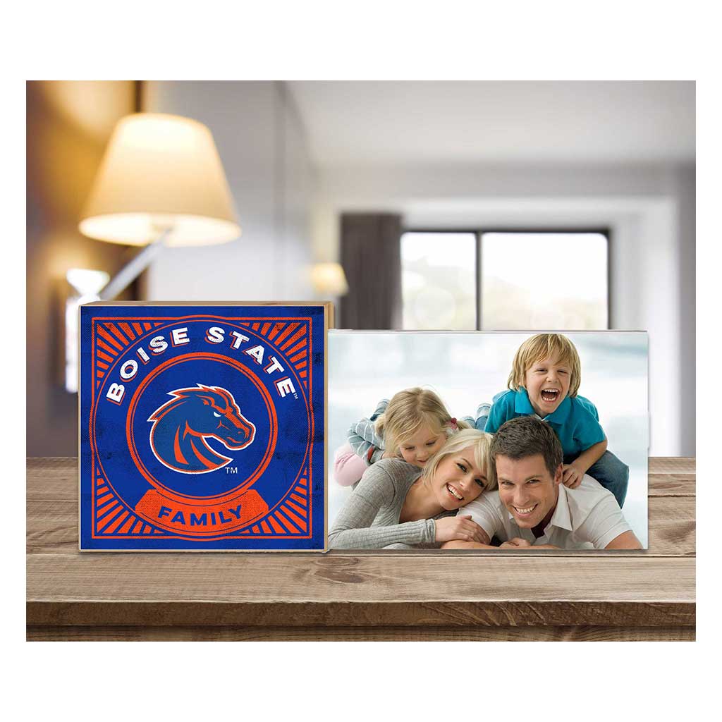 Floating Picture Frame Family Retro Team Boise State Broncos