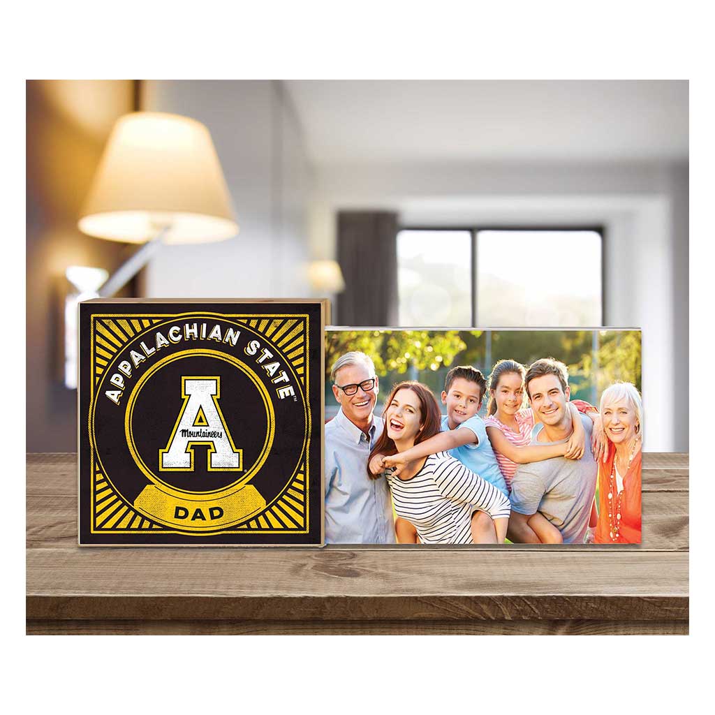 Floating Picture Frame Proud Dad Retro Team Appalachian State Mountaineers