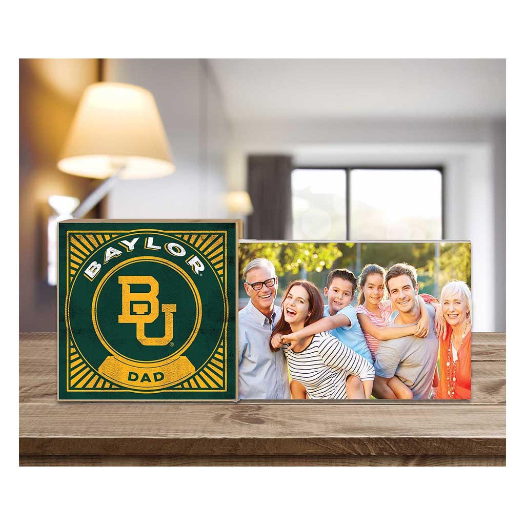 Floating Picture Frame Proud Dad Retro Team Baylor Bears