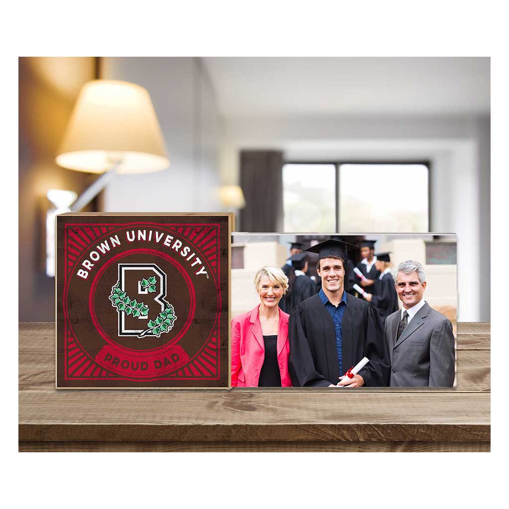 Floating Picture Frame Proud Dad Retro Team Brown Bears