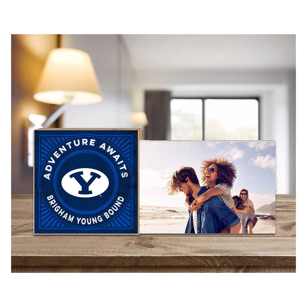 Floating Picture Frame Adventure Awaits Retro Team Brigham Young Cougars