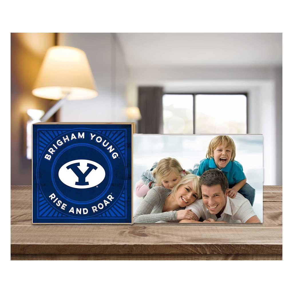 Floating Picture Frame Retro Team Logo Brigham Young Cougars