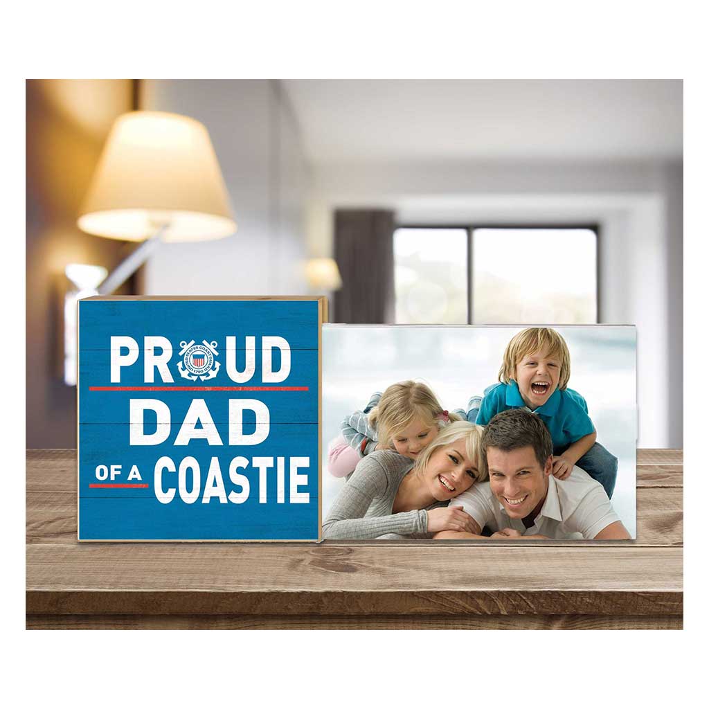 Floating Picture Frame Military Proud Dad Coast Guard