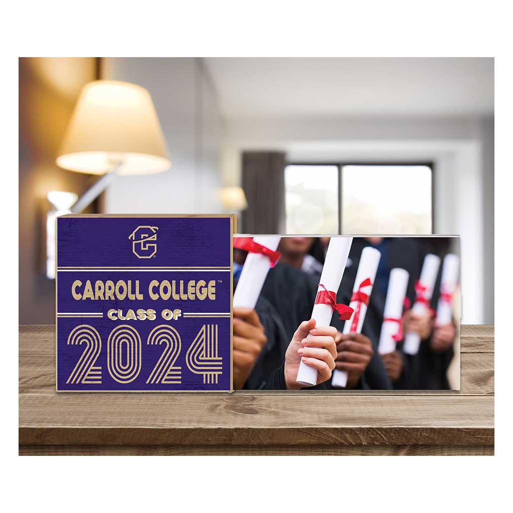 Floating Picture Frame Class of Grad Carroll College Fighting Saints