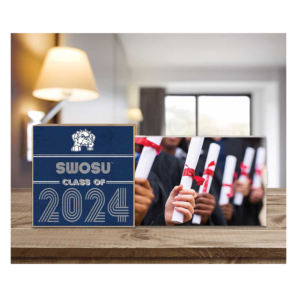 Floating Picture Frame Class of Grad Southwestern Oklahoma State Bulldogs