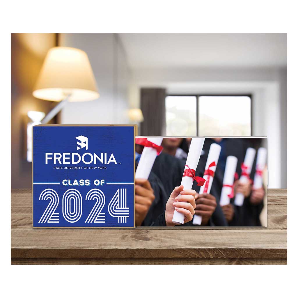Floating Picture Frame Class of Grad SUNY Fredonia Blue Devils