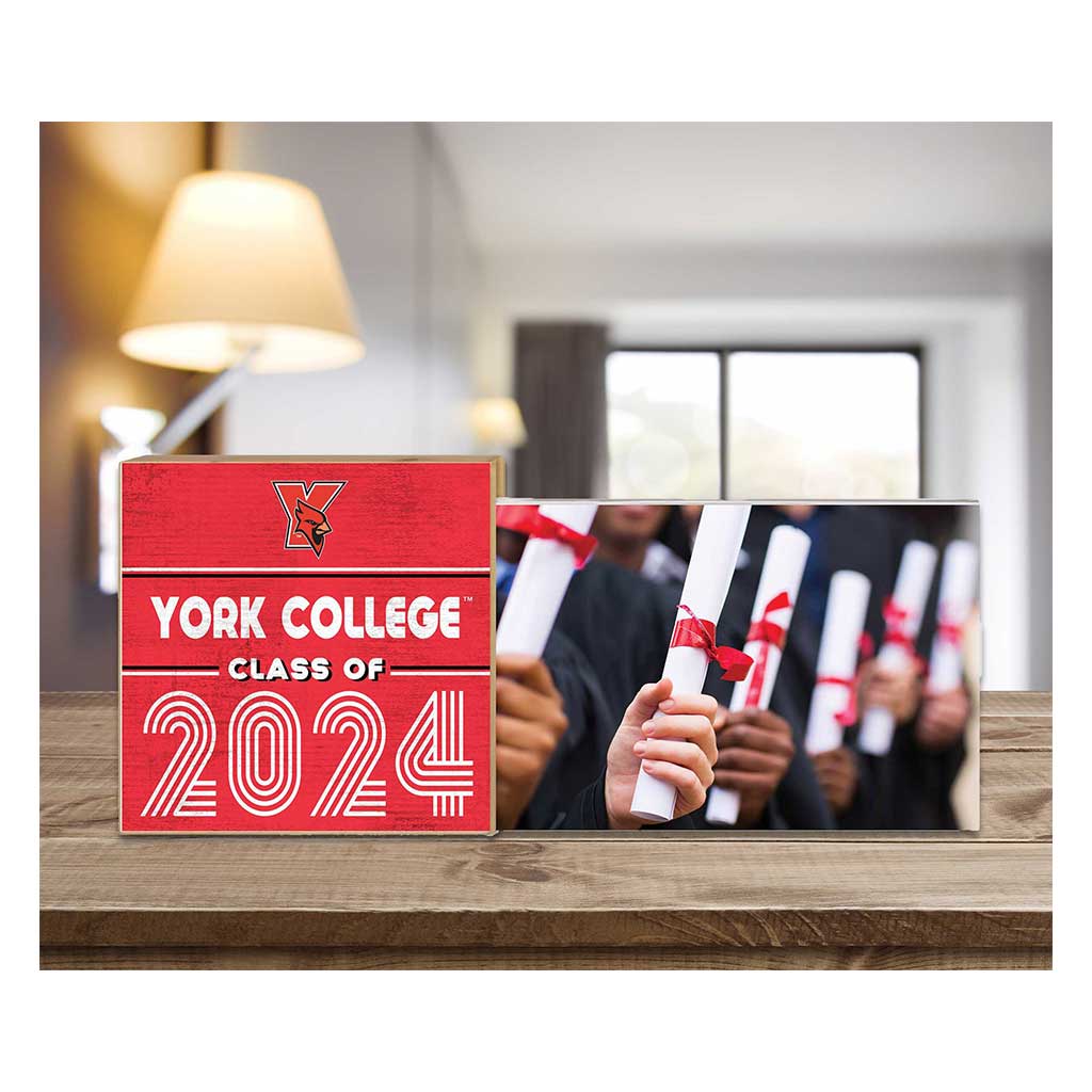 Floating Picture Frame Class of Grad York College Cardinals